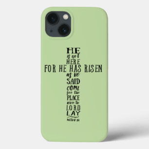 Case-Mate iPhone Case Il n'est pas ici car il est ressuscité comme Il l'