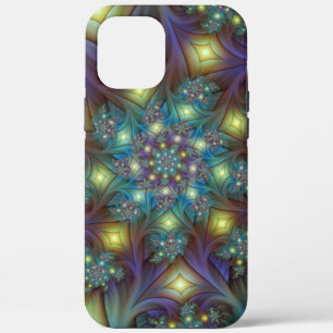 Case-Mate iPhone Case Illuminé Abstrait brillant Turquoise violet Fracta