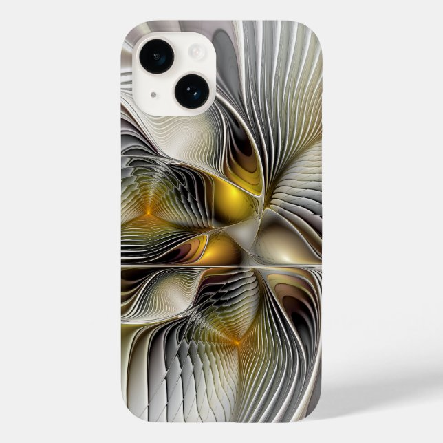 Coques Case-Mate iPhone Illusion Optique Abstrait 3D Fractal Avec Profonde (Verso)