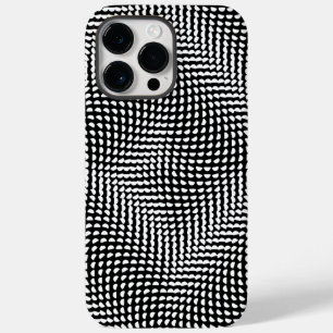 Coque Pour Pour iPhone 14 Pro Max Illusion optique minimaliste en noir et blanc