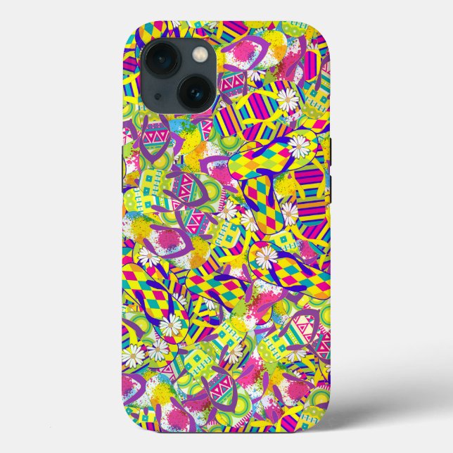 Coques Case-Mate iPhone Illustration aquarelle, Motif de retournement (Verso)