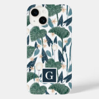 Illustration botanique Plante Maman Monogramme