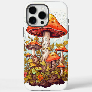 Coques iPhone 16 Pro Max Illustration créative de la forêt de champignons