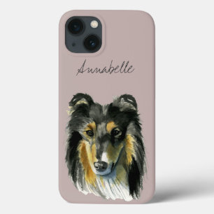 Etui iPhone Case-Mate Illustration d'aquarelle de chien de colley