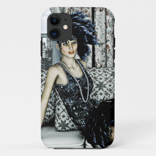 Case-Mate iPhone Case Illustration d'art de mode de flapper des années 2