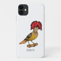 illustration de cartoon d'oiseau gobemouche royal