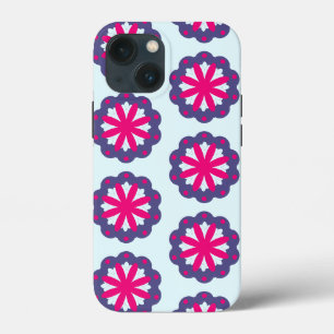 Case-Mate iPhone Case Illustration de formes florales violettes et roses