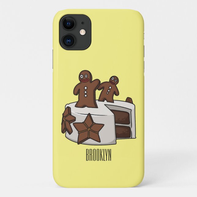 Coques Case-Mate iPhone Illustration de gâteau de pain d'épices (Dos)
