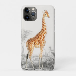 Case-Mate iPhone Case Illustration de girafe Art imprimé vintage