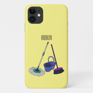 Case-Mate iPhone Case Illustration de la bande dessinée Broom & mop