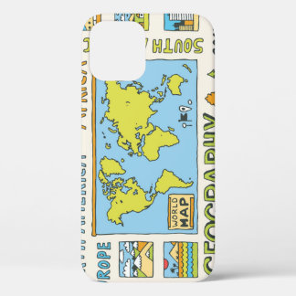 Case-Mate iPhone Case Illustration de la géographie Vintage dessinée à l