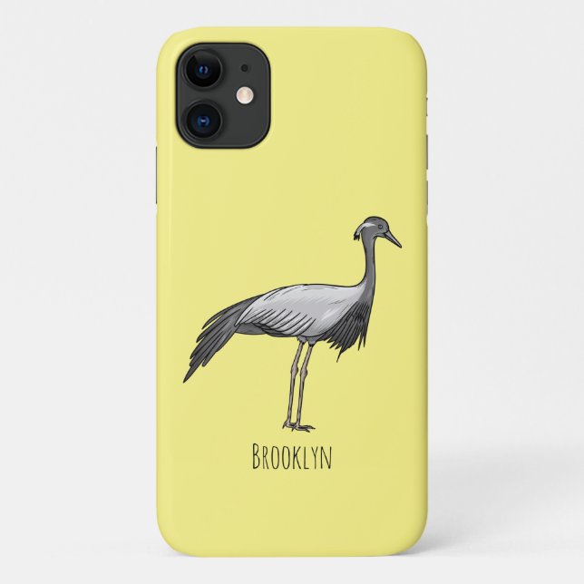 Coques Case-Mate iPhone Illustration de la grue Demoiselle (Dos)