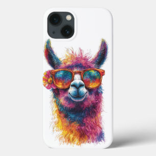 Case-Mate iPhone Case Illustration de la tête de lama - Colorée, unique
