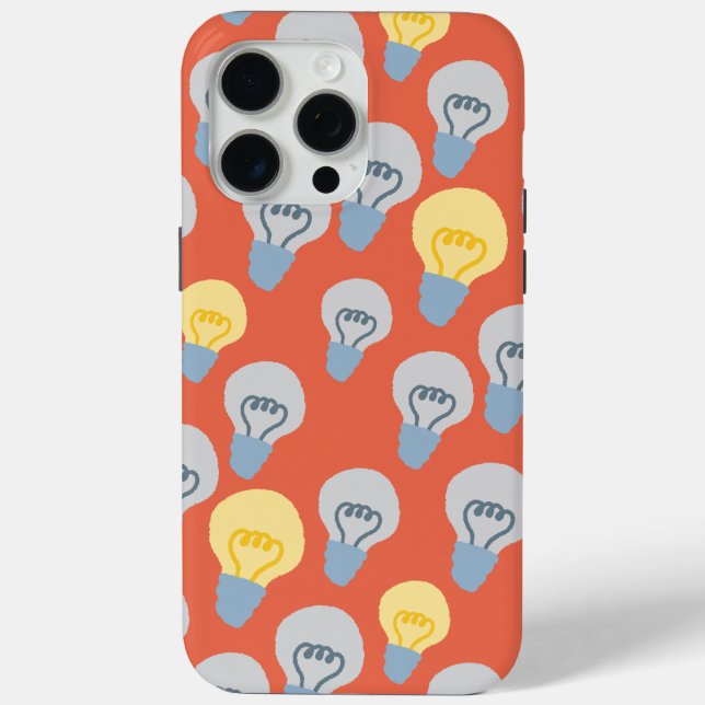 Coques Case-Mate iPhone Illustration de l'ampoule lumineuse Idées brillant (Verso)