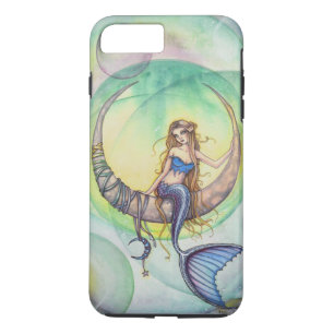 Coque Case-Mate Pour iPhone Illustration de l'aquarelle Cobalt Moon