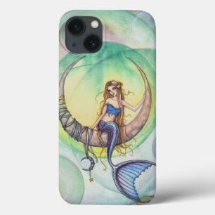 Case-Mate iPhone Case Illustration de l'aquarelle Cobalt Moon