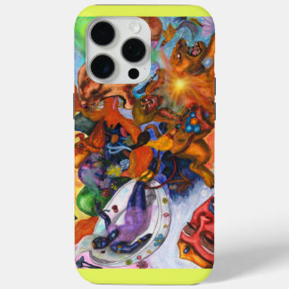 Coque iPhone 15 Pro Max Illustration de l'aquarelle Eros déambule la déess