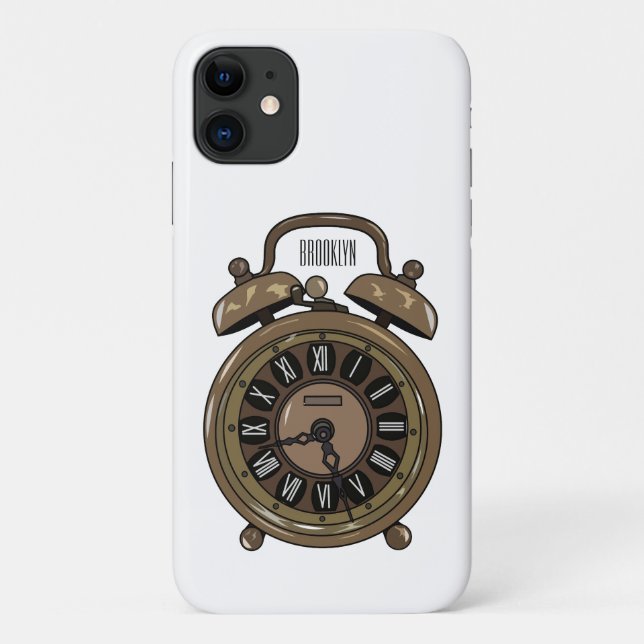 Coques Case-Mate iPhone Illustration de l'horloge d'alarme (Dos)