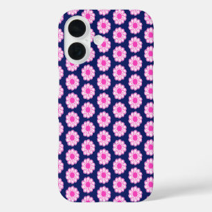 Coques iPhone 16 Illustration de marguerite rose