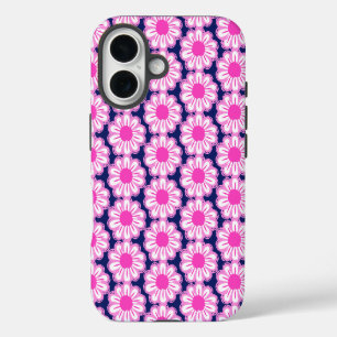 Coques iPhone 16 Illustration de marguerite rose