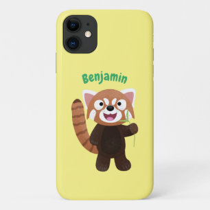 Case-Mate iPhone Case Illustration de panda rouge mignon