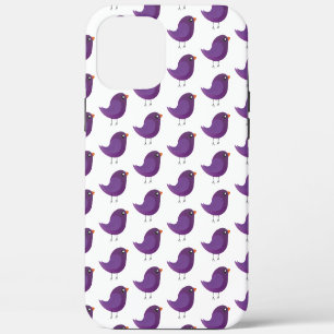 Case-Mate iPhone Case Illustration de petit oiseau violet mignon