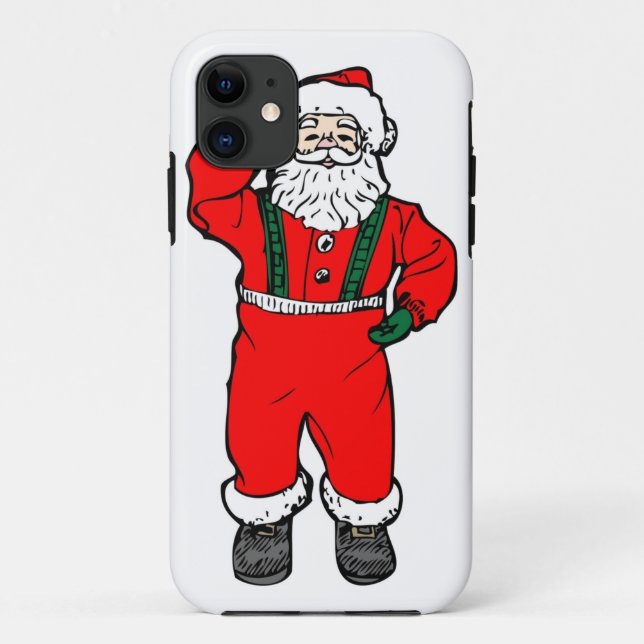 Coques Case-Mate iPhone Illustration de Santa Claus (Dos)