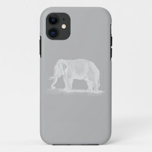 Coque iPhone 11 Illustration de White Elephant Vintage 1800
