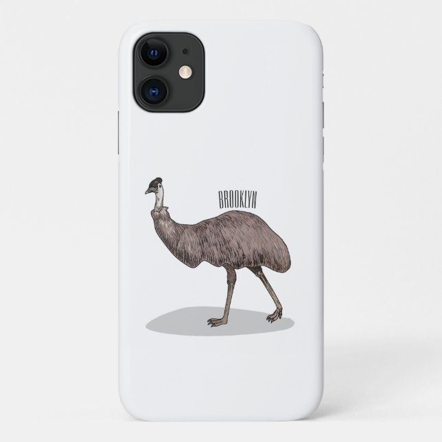 Coques Case-Mate iPhone Illustration d'Emu bird (Dos)