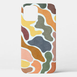 Case-Mate iPhone Case Illustration des tons terre abstraits modernes.