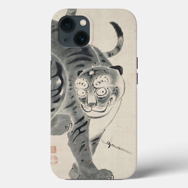 Coques Case-Mate iPhone Illustration du tigre par Ito Jakuchu (Verso)