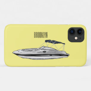 Case-Mate iPhone Case Illustration d'un bateau à moteur