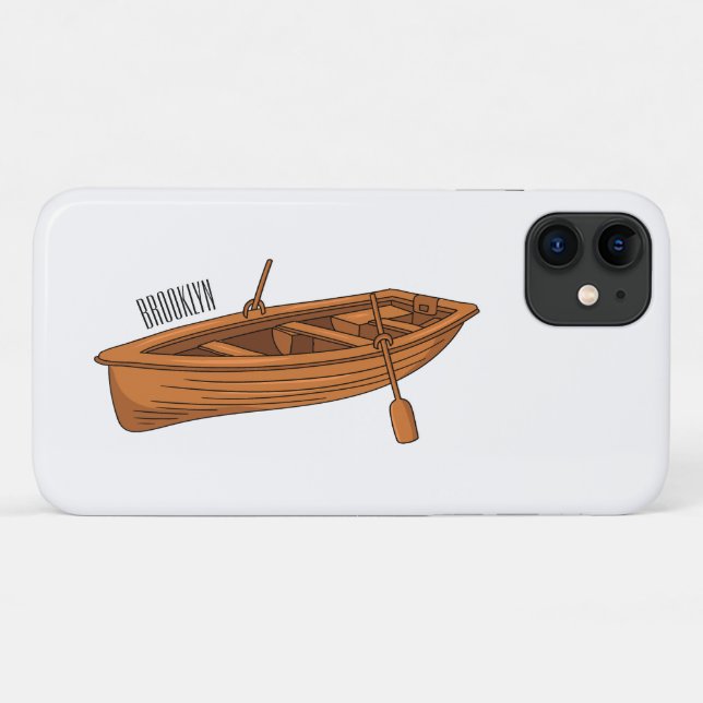 Coques Case-Mate iPhone Illustration d'un bateau à roues (Dos (Horizontal))