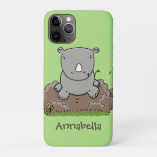 Case-Mate iPhone Case Illustration d'un petit rhinocéros