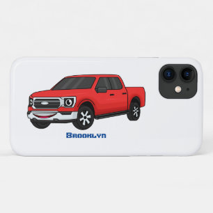 Case-Mate iPhone Case Illustration d'une camionnette rouge mou