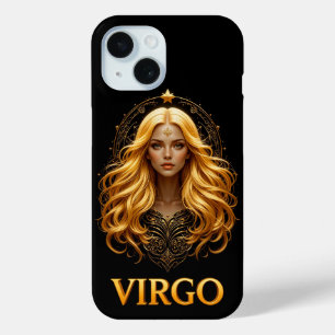 Coque Pour iPhone 15 Illustration élégante de la Vierge du zodiaque ave
