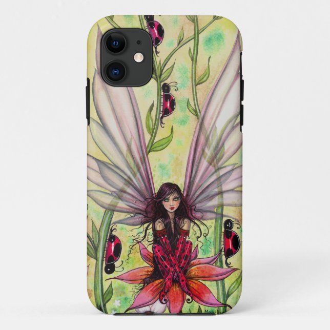 Coques Case-Mate iPhone Illustration Fantastique de Fée coccinelle mignonn (Dos)