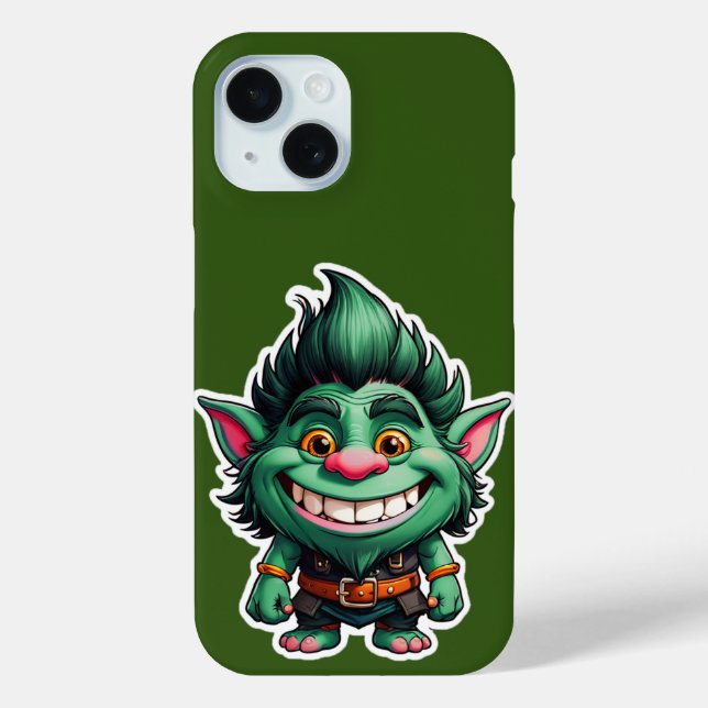 Coques Case-Mate iPhone Illustration Happy Little Troll Chibi (Verso)