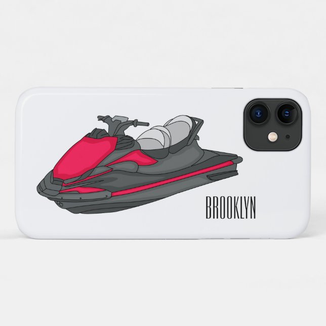Coques Case-Mate iPhone Illustration Jet ski (Dos (Horizontal))