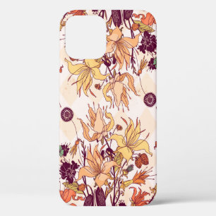 Case-Mate iPhone Case Illustration matricielle. Motif fleur clair sur co