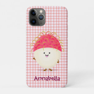 Case-Mate iPhone Case Illustration mignon du ramboutan rose
