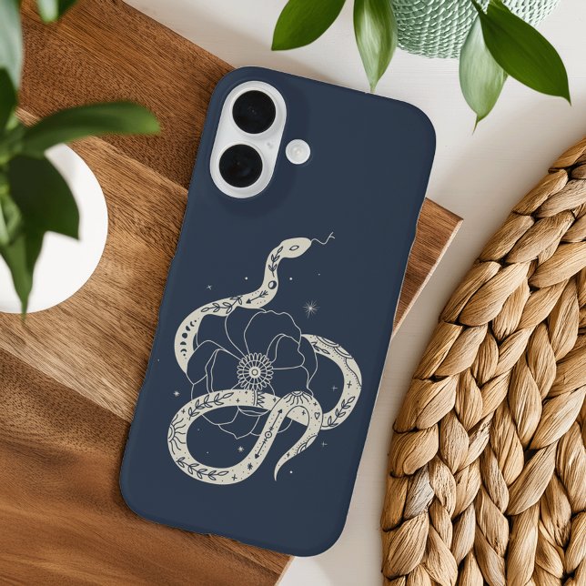 Coques Case-Mate iPhone Illustration mystique du serpent botanique (Créateur téléchargé)