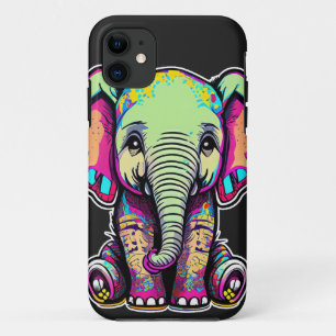 Case-Mate iPhone Case Illustration numérique d'un bébé éléphant mignon a
