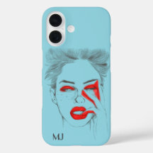 Illustration rétro customisée - Bébé bleu