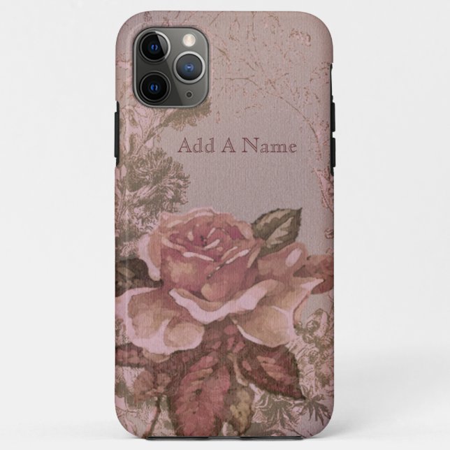 Coques Case-Mate iPhone Illustration rose antique de roses (Dos)