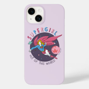 Coque Pour iPhone 14 Illustration Supergirl volant vers le haut