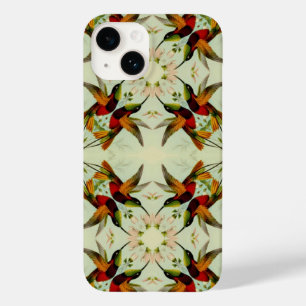 Coques Pour iPhone Illustration vintage Colibris et fleurs
