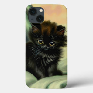 Case-Mate iPhone Case Illustration vintage de Kitten noir