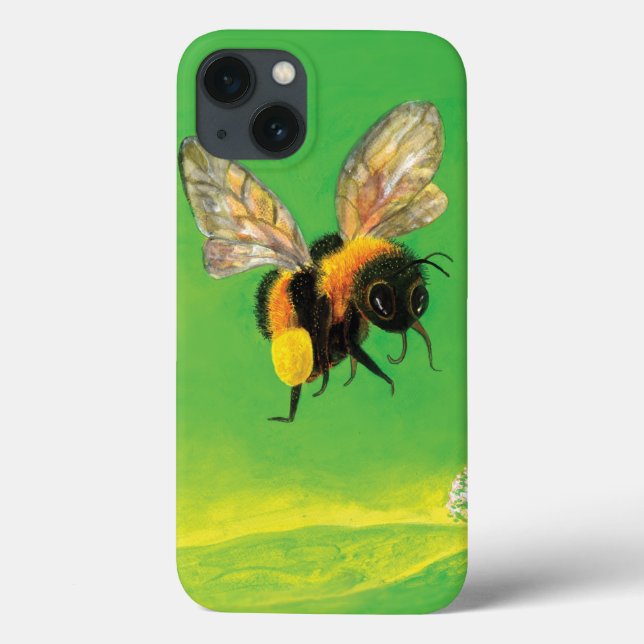 Coques Case-Mate iPhone Illustration volante Bumblebee (Verso)