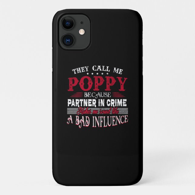 Coques Case-Mate iPhone Ils M'Appelent Poppy Père Day Cadeau (Dos)